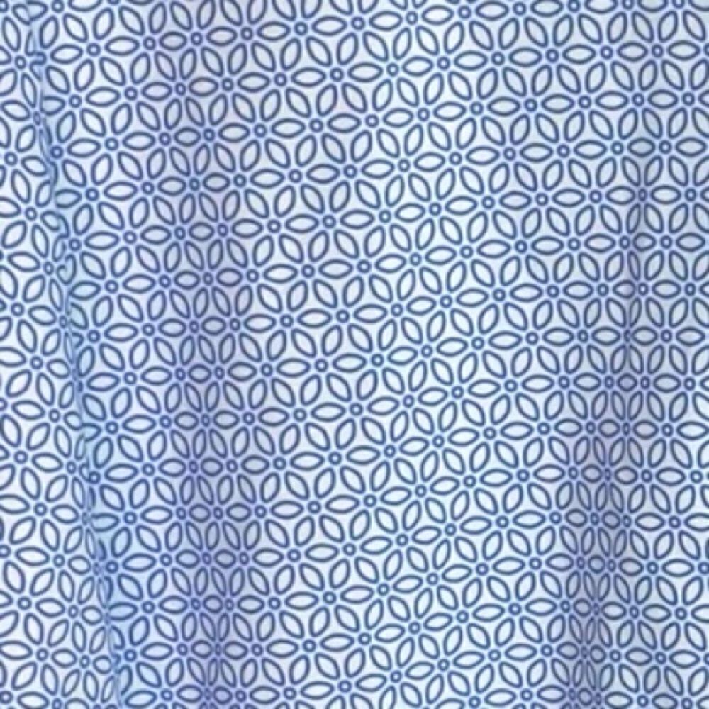 Con.Struct Mens Sz Med Blue White Slim Fit Performance 4-Way Stretch Sport Shirt - Picture 4 of 7